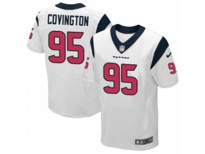Nike Houston Texans #95 Christian Covington Elite White NFL Jersey