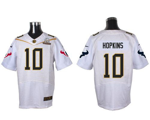 Nike Houston Texans 10 DeAndre Hopkins White 2016 Pro Bowl NFL Elite Jersey