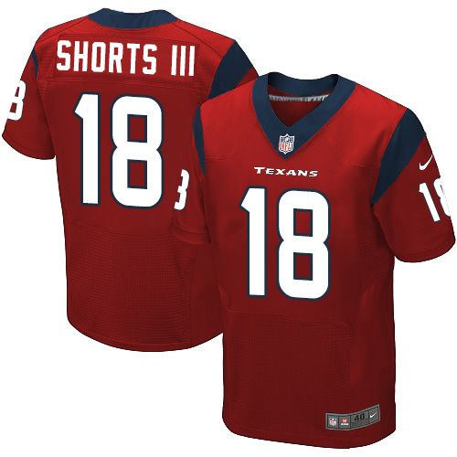 Nike Houston Texans 18 Cecil Shorts III Red Alternate NFL Elite Jersey