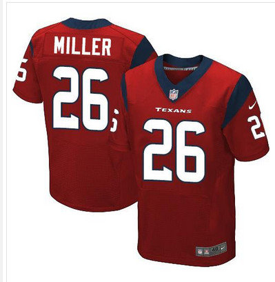Nike Houston Texans 26 Lamar Miller Red Alternate NFL Elite Jersey