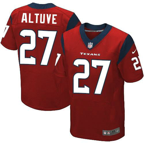 Nike Houston Texans 27 Jose Altuve Red Alternate NFL Elite Jersey