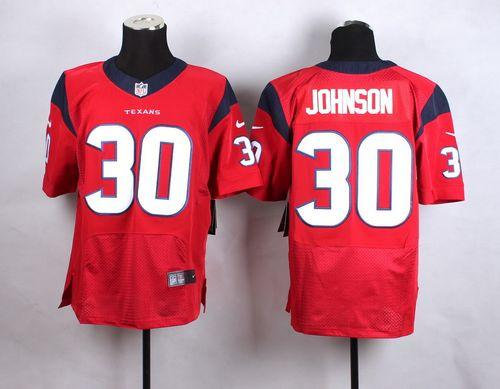 Nike Houston Texans 30 Kevin Johnson Red Alternate NFL Elite Jersey