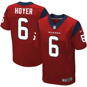 Nike Houston Texans 6 Brian Hoyer Red Alternate NFL Elite Jersey