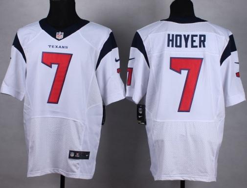 Nike Houston Texans 7 Brian Hoyer White NFL Elite Jersey