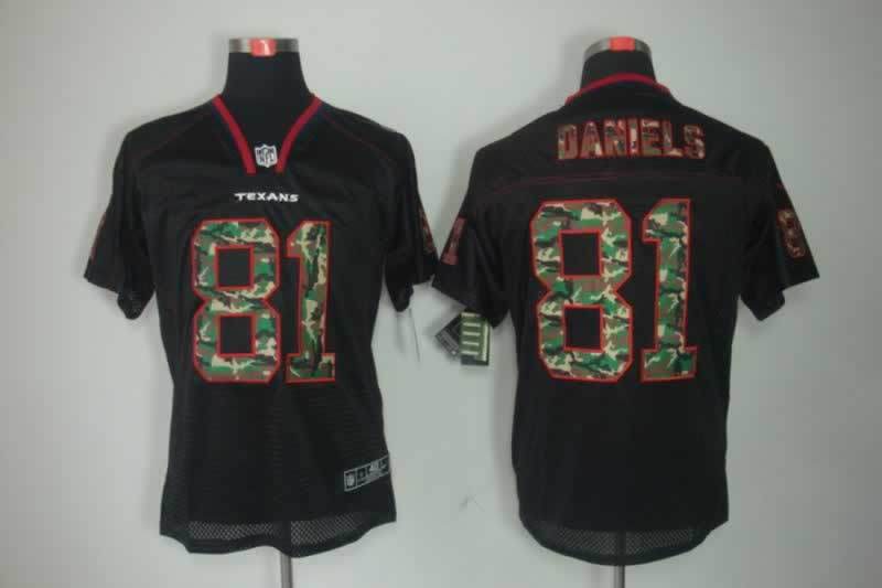 Nike Houston Texans 81 Owen Daniels black Camo Elite Jersey