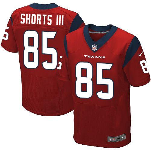 Nike Houston Texans 85 Cecil Shorts III Red Alternate NFL Elite Jersey