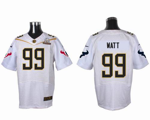 Nike Houston Texans 99# J.J. Watt White 2016 Pro Bowl Elite Jersey