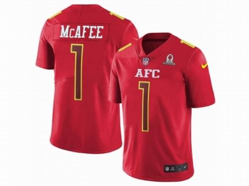 Nike Indianapolis Colts #1 Pat McAfee Limited Red 2017 Pro Bowl NFL Jersey
