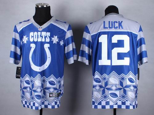 Nike Indianapolis Colts #12 Andrew Luck Noble Fashion elite jerseys