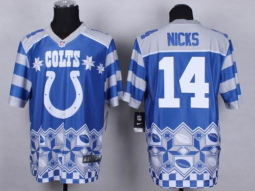 Nike Indianapolis Colts #14 Hakeem Nicks Noble Fashion elite jerseys