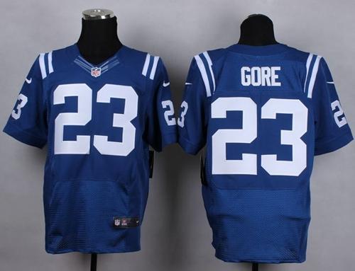Nike Indianapolis Colts #23 Frank Gore blue Elite Jersey