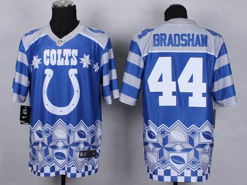 Nike Indianapolis Colts #44 Ahmad Bradshaw Noble Fashion elite jerseys