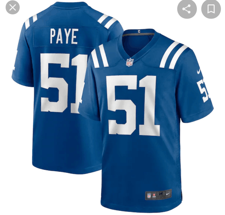 Nike Indianapolis Colts #51 Kwity Paye Royal Vapor Untouchable Limited Jersey