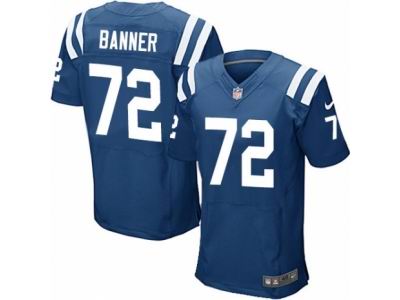 Nike Indianapolis Colts #72 Zach Banner Elite Royal Blue Jersey