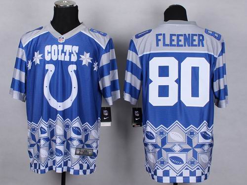 Nike Indianapolis Colts #80 Coby Fleener Noble Fashion elite jerseys