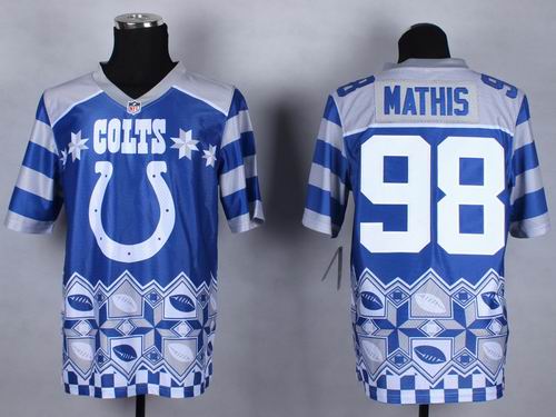 Nike Indianapolis Colts #98 Robert Mathis Noble Fashion elite jerseys
