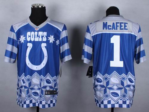 Nike Indianapolis Colts 1 Pat McAfee Noble Fashion elite jerseys