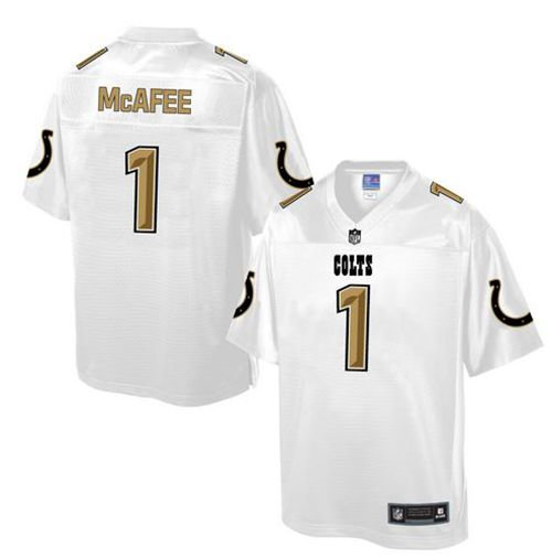 Nike Indianapolis Colts 1 Pat McAfee White NFL Pro Line Fashion Game Jersey