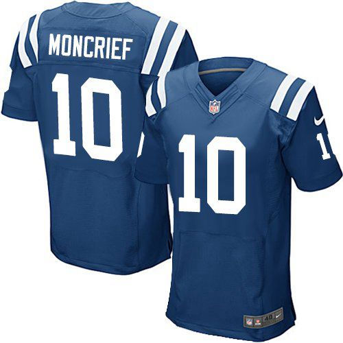 Nike Indianapolis Colts 10 Donte Moncrief Royal Blue Team Color NFL Elite Jersey