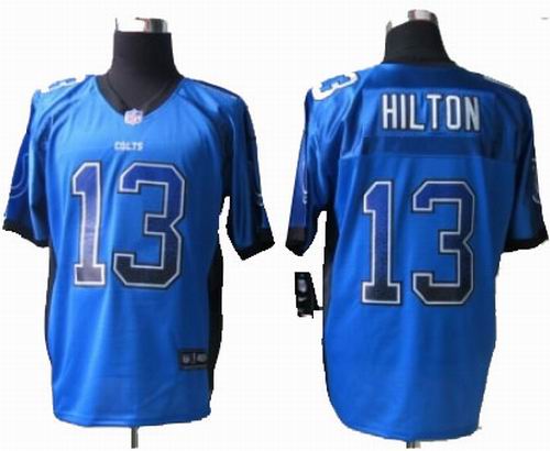 Nike Indianapolis Colts 13# T.Y. Hilton Drift Fashion Elite blue Jerseys