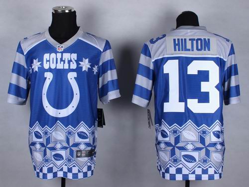 Nike Indianapolis Colts 13# T.Y. Hilton Noble Fashion elite jerseys