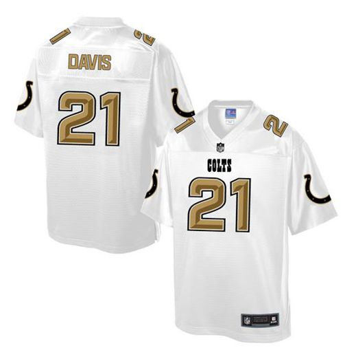 Nike Indianapolis Colts 21 Vontae Davis White NFL Pro Line Fashion Game Jersey