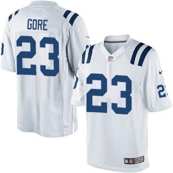 Nike Indianapolis Colts 23 Frank Gore White NFL Game Jersey