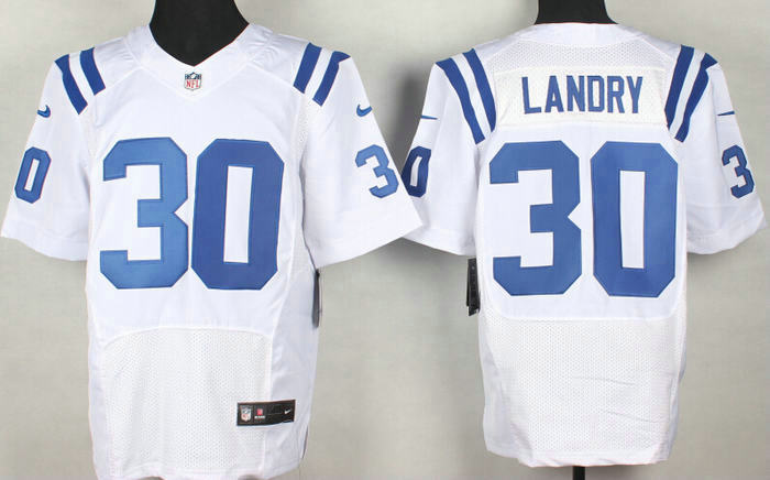 Nike Indianapolis Colts 30 LaRon Landry white Elite NFL Jerseys