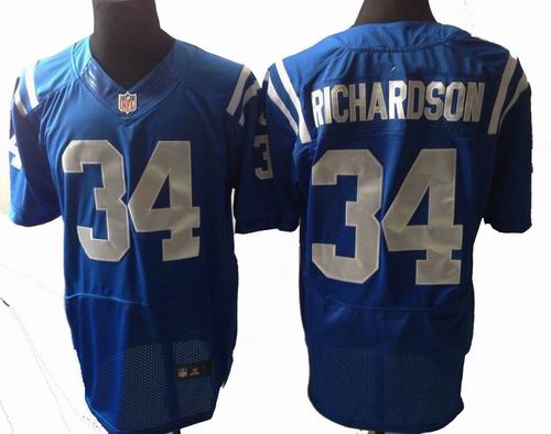 Nike Indianapolis Colts 34 # Trent Richardson Blue Elite Jerseys