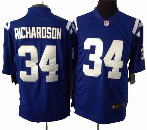 Nike Indianapolis Colts 34 # Trent Richardson Blue limited Jerseys