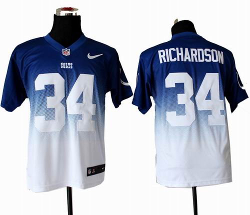 Nike Indianapolis Colts 34 # Trent Richardson Elite Drift II Fashion Jersey
