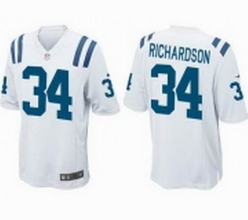 Nike Indianapolis Colts 34# Trent Richardson White Elite Jerseys