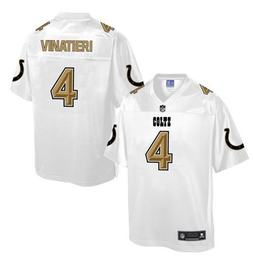 Nike Indianapolis Colts 4 Adam Vinatieri White NFL Pro Line Fashion Game Jersey