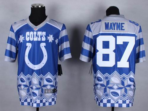 Nike Indianapolis Colts 87 Reggie Wayne Noble Fashion elite jerseys
