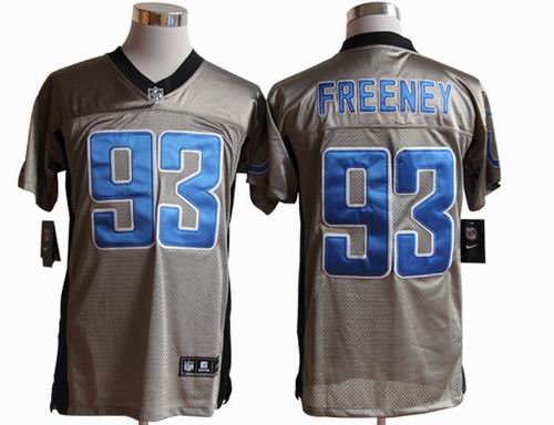 Nike Indianapolis Colts 93 Dwight Freeney Gray shadow elite jerseys
