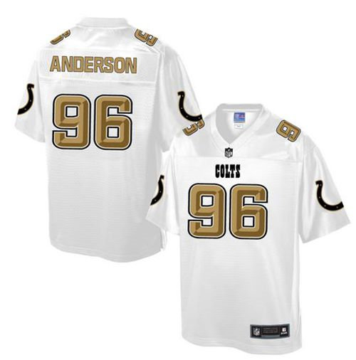 Nike Indianapolis Colts 96 Henry Anderson White NFL Pro Line Fashion Game Jersey