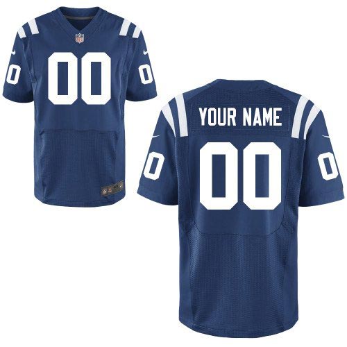 Nike Indianapolis Colts Customized Elite Team Color Blue Jersey