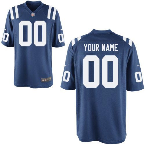 Nike Indianapolis Colts Customized Game Team Color Blue Jersey