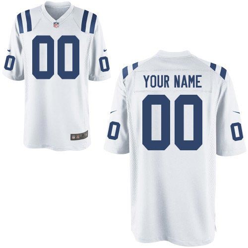 Nike Indianapolis Colts Customized Game White Jersey