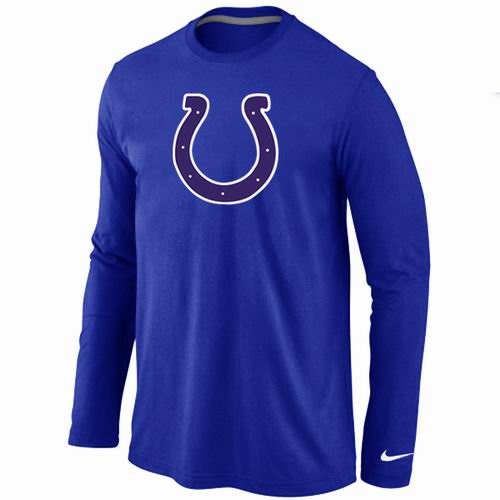 Nike Indianapolis Colts Logo Long Sleeve T-Shirt BLUE1