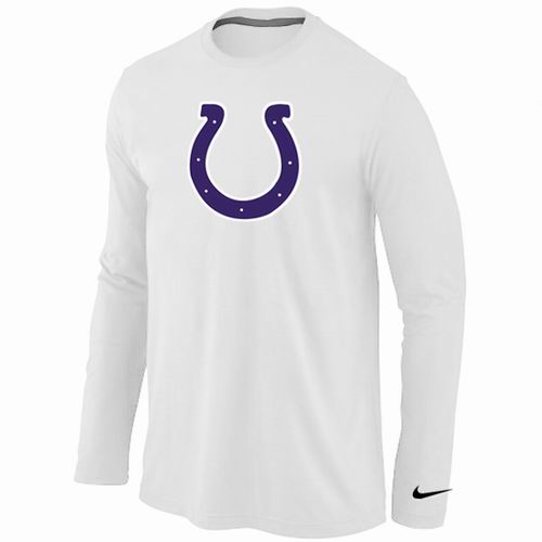 Nike Indianapolis Colts Logo Long Sleeve T-Shirt WHITE1