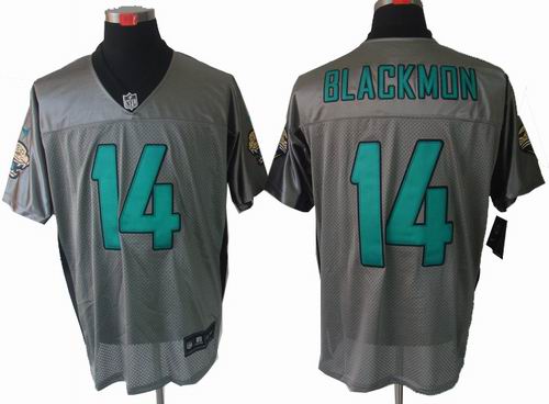 Nike Jacksonville Jaguars #14 Justin Blackmon Gray shadow elite jersey