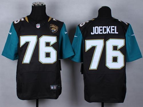 Nike Jacksonville Jaguars 76 Luke Joeckel Black Alternate Elite NFL Jerseys