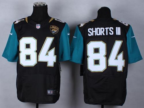 Nike Jacksonville Jaguars 84 Cecil Shorts III Black Alternate Elite NFL Jerseys