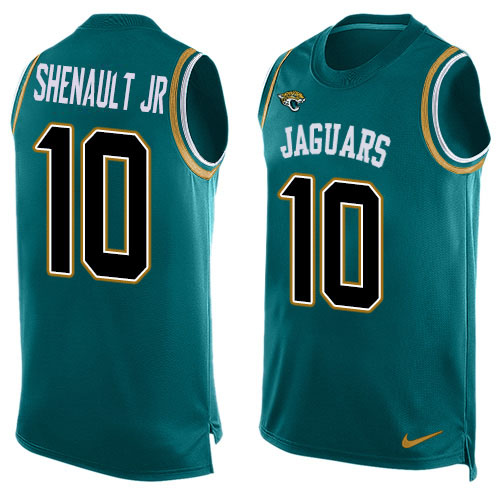 Nike Jaguars #10 Laviska Shenault Jr. Teal Green Alternate Men's Stitched NFL Limited Tank Top Jersey