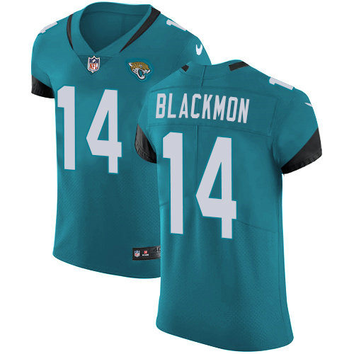 Nike Jaguars #14 Justin Blackmon Teal Green Team Color Men's Stitched NFL Vapor Untouchable Elite Jersey