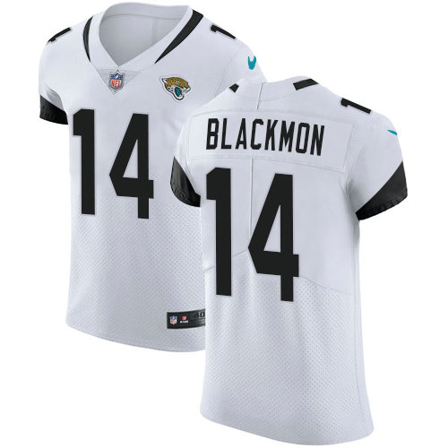Nike Jaguars #14 Justin Blackmon White Men's Stitched NFL Vapor Untouchable Elite Jersey