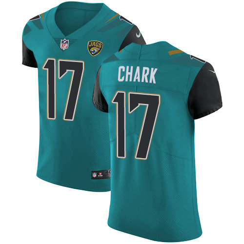 Nike Jaguars #17 DJ Chark Teal Green Team Color Men's Stitched NFL Vapor Untouchable Elite Jersey