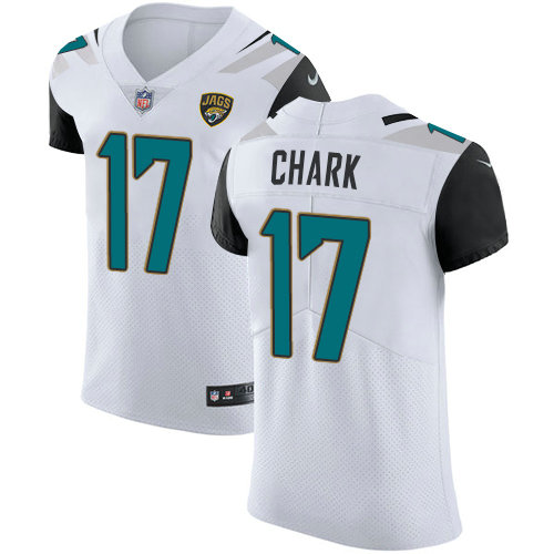 Nike Jaguars #17 DJ Chark White Men's Stitched NFL Vapor Untouchable Elite Jersey