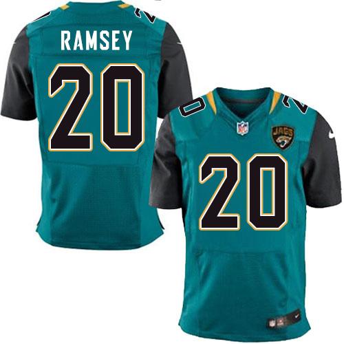Nike Jaguars #20 Jalen Ramsey Teal Green Team Color Men's Stitched NFL Elite Jersey